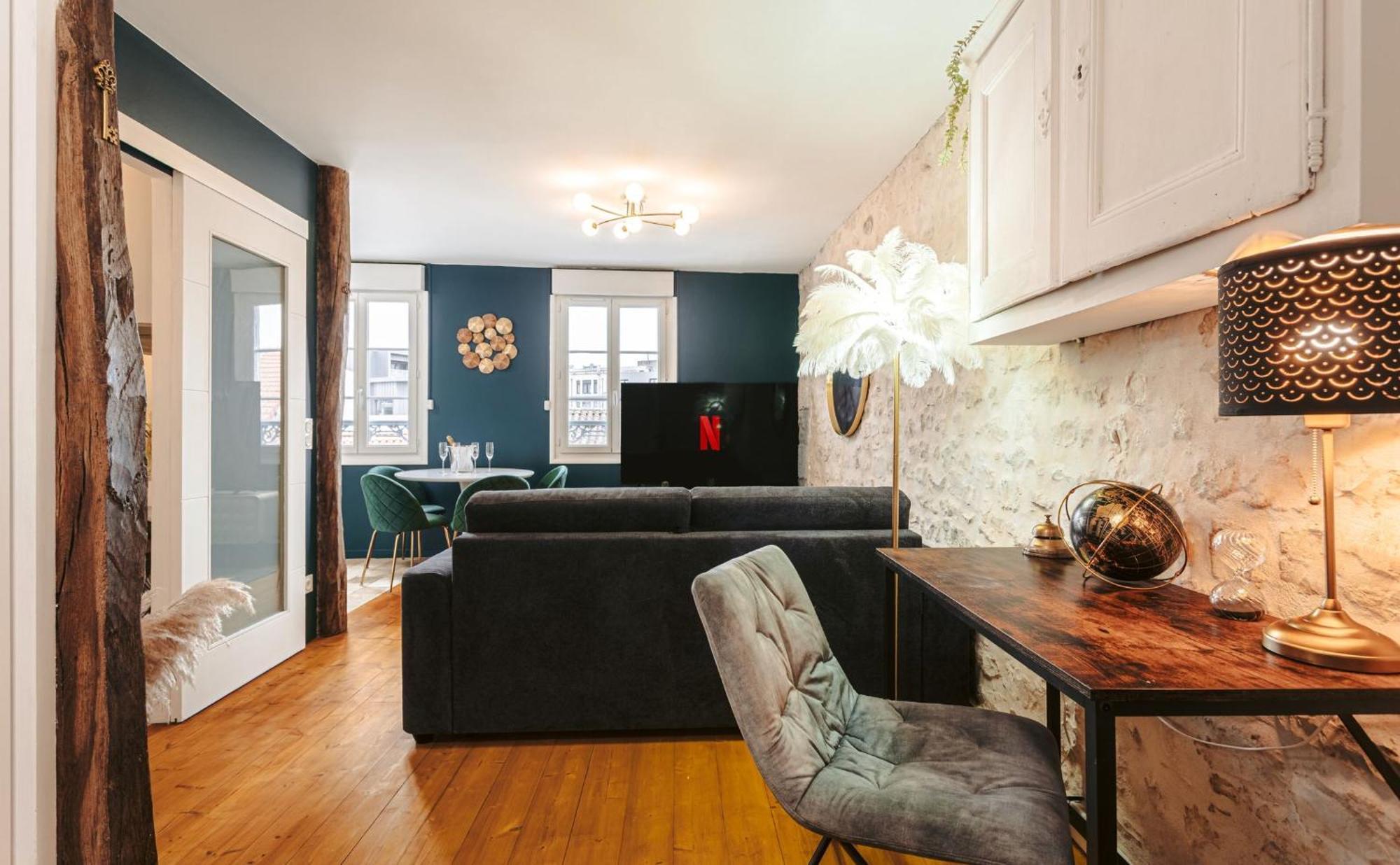 Gatsby - Elegant, Central, Fibre, Tv 4K, Netflix, Literie Confortable La Rochelle  Exterior foto